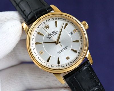 Rolex Daydate 8215 Movement 40mm White/Gold Face 316L Steel Business Watch